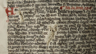 <a href='http://www.ra.ee/pargamendid/index.php/et/parchment/view?id=16980&_xr=eNoti0kOQFAQRO%252FSB%252Fg0gpSVvaULdL42JOZhJe7Ox%252Bq9ekkJGGcHPxNEn2zgGDTLattBx93b1Ck9PQGtWtupUrc4BJVFboLQN2zskL4RtPxkxxTUy9gc0ryfAKQ7Zdd1A06fIus%253D' target='_blank' rel="noopener">Ürik TLA.230.1.cm8</a>, 14.saj. </ br>
Joonimine.
Käsikirja tekstiridade korraldamine joonimise abil.
Lehe joonimisel ja teksti kirjutamisel võeti arvesse pärgamendi venitusauke ja eelnevalt tehtud parandusi.
</ br>
Organizing lines of text in a manuscript using underlining.
When drawing the page and writing the text, the stretch holes of the parchment and the previously made corrections were taken into account.