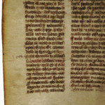 <a href='http://www.ra.ee/pargamendid/index.php/et/parchment/view?id=14994&_xr=eNoti0kOQFAQRO%252FSB%252Fg0gpSVvaULdL42JOZhJe7Ox%252Bq9ekkJGGcHPxNEn2zgGDTLattBx93b1Ck9PQGtWtupUrc4BJVFboLQN2zsEL0RtPxkxxTUy9gc0ryfAKQ7Zdd1A03rIuc%253D' target='_blank' rel='noopener noreferrer'>Ürik TLA.230.1.cm4</a>, 13. saj. </br>
Tekstiparandused
Pärgamentlehte on eelnevalt kasutatud, vana tekst on maha lihvitud. Eelneva teksti jäljed on dokumenteeritud läbivas valguses.