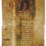 Ürik AM.115.3.36. 15. saj.
Eelneva parandamise või konserveerimise tulemusena kahjustatud pärgament.
Eelnev konserveerimine on pärgamendi seisundit halvendanud. Illustratsiooni piirkonnas on pärgament degradeerunud ja muutunud jäigaks. Selles piirkonnas on oluliselt vähenenud pärgamendi painduvus. Dokumenteeritud läbivas valguses.
Ürik konserveeritud Moskvas aastatel 1968-69.a.