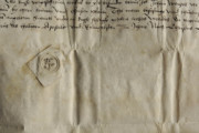 <a href='http://www.ra.ee/pargamendid/index.php/et/parchment/view?id=14110&_xr=eNpLtDK0qs60MrBOtDKBMIqtDM2slAoSi5IzclPzSvSLU0FMJaC4uZVSUWpacn5KKohnCOSG%252BDjqGRkb6BnqOWUaGlroh4ElrJQKobQhiLawUspJzEsvTUwH6zOyUkotUbKurQUAy7kjsQ%253D%253D' target='_blank'>Ürik TLA.230.1.bi118/v</a> 1511. a.</br>
Helvestumine. Irdumine.
Pärgamendi ja/või tindikirja kihiti eraldumine, kestendamine kaldvalguses.