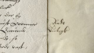 Värvuse või pinna välisilme muutus.
Pinna välisilmet iseloomustav üldine tunnus. Dokumenteerimisel kasutatakse mõisteid: ebaühtlane värvus, matt, poolmatt või läikiv pind.
Dokumenteeritud on kahte erineva pinna välisilmega pärgamenti TLA.230.bb_40/x.51 ja TLA.230.bb_40/x.52.
Vasakul pool sametine, painduv pärgament, paremal siledama pinnaga ja jäigem pärgament.