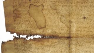 <a href='http://www.ra.ee/pargamendid/index.php/et/parchment/view?id=14203&_xr=eNpLtDK0qs60MrBOtDKBMIqtDM2slAoSi5IzclPzSvSLU0FMJaC4uZVSUWpacn5KKohnaGKlFOLjqGdkbKBnqOfkE28CFrVSKoTShiDawkopJzEvvTQxHazJyEoptUTJurYWAGk0IwU%253D' target='_blank' rel="noopener noreferrer">Ürik TLA.230.1.BL_4</a>, 1552. a. </ br>
Äärekadu. Pärgamentlehe äärtel olev materjali kadu.
Suured materjali kaoga piirkonnad hapraks muutunud üriku servades.</ br>
Edge loss. Loss of material at the edges of the parchment sheet.
Large areas of material loss at the edges of the emaciated document.